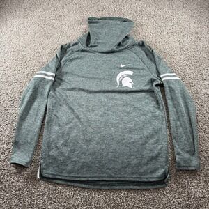 Michigan State Spartans Nike Sweater‎ Adult Medium Therma Cowl Neck Long Sleeve
